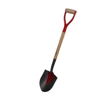 Round Point Shovel with Wood-D Handle Trusted Value
