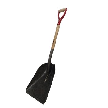 Steel Scoop Wood D Handle