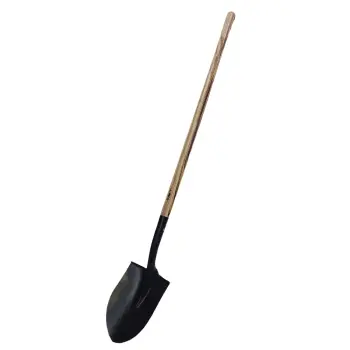 Closed Back Round Point Shovel with Wood Handle Trusted Value