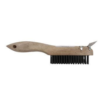 Shoe Handle Brush with Scraper