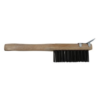 Straight Handle Brush with Scraper