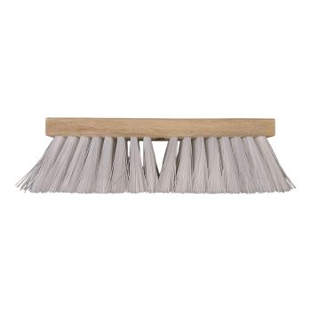 Street Push Broom 16" White Plastic
