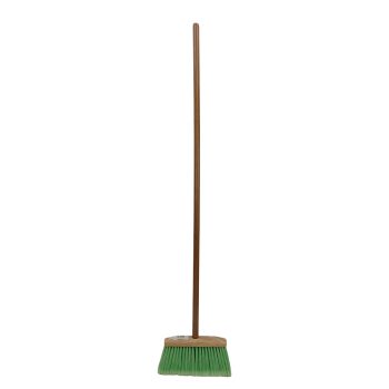 Feather Tip Household Brush with 48" Wood Thread Handle