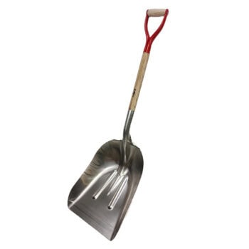 Aluminum Scoop Size 14 with Wood-D Handle USA Made