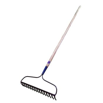 Bow Rake 16 Tooth Forged with 60in Wood Handle