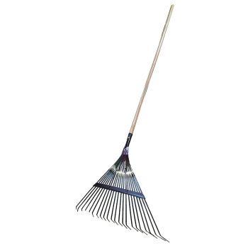 Springback Rake with Wood Handle