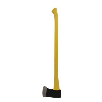 Our Single Bit Axe with Fiberglass Handle will last longer than wood handles and is lighter than steel handles. It has a 3-1/2 pound forged single bit head. The head is securely attached to the handle by specially designed striking tool epoxy.