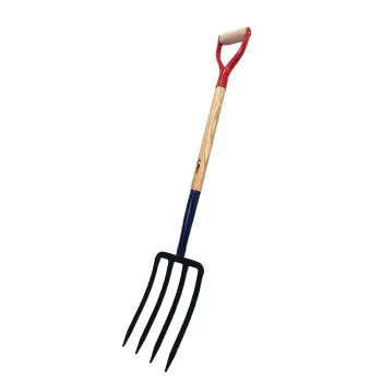 Spading Fork With Wood D Handle